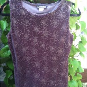 Gray Velour Firework Top